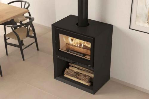 Preview: Kaminofen Dante con Portalegna von La Nordica